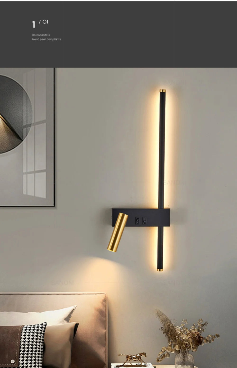 GlowEdge Modern Wall Lamp