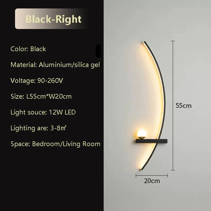 LuxeGlow Smart LED Wall Lamp